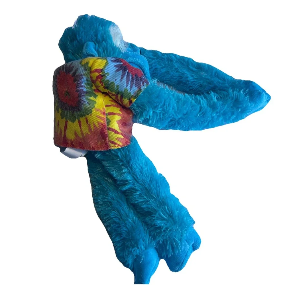 ADVENTURE PLANET Hanging Monkey Blue Plush PEACE Tie-Dyed Shirt